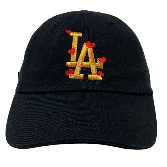 Los Angeles LA Heart Love Slouch Dad Hat Strapback - Picture 2 of 6